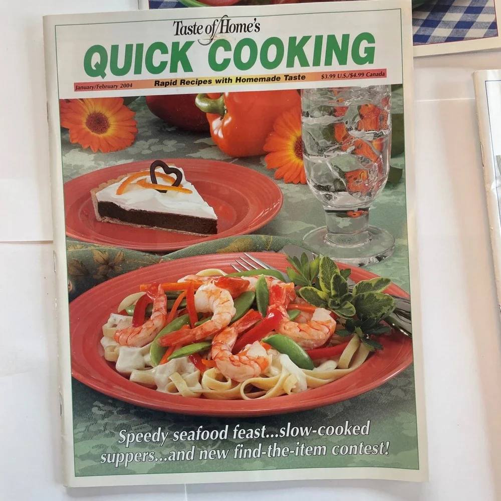 Taste of Home Quick Cooking Magazine Lot 2004 Full Year 6 Issues Rapid Recipes